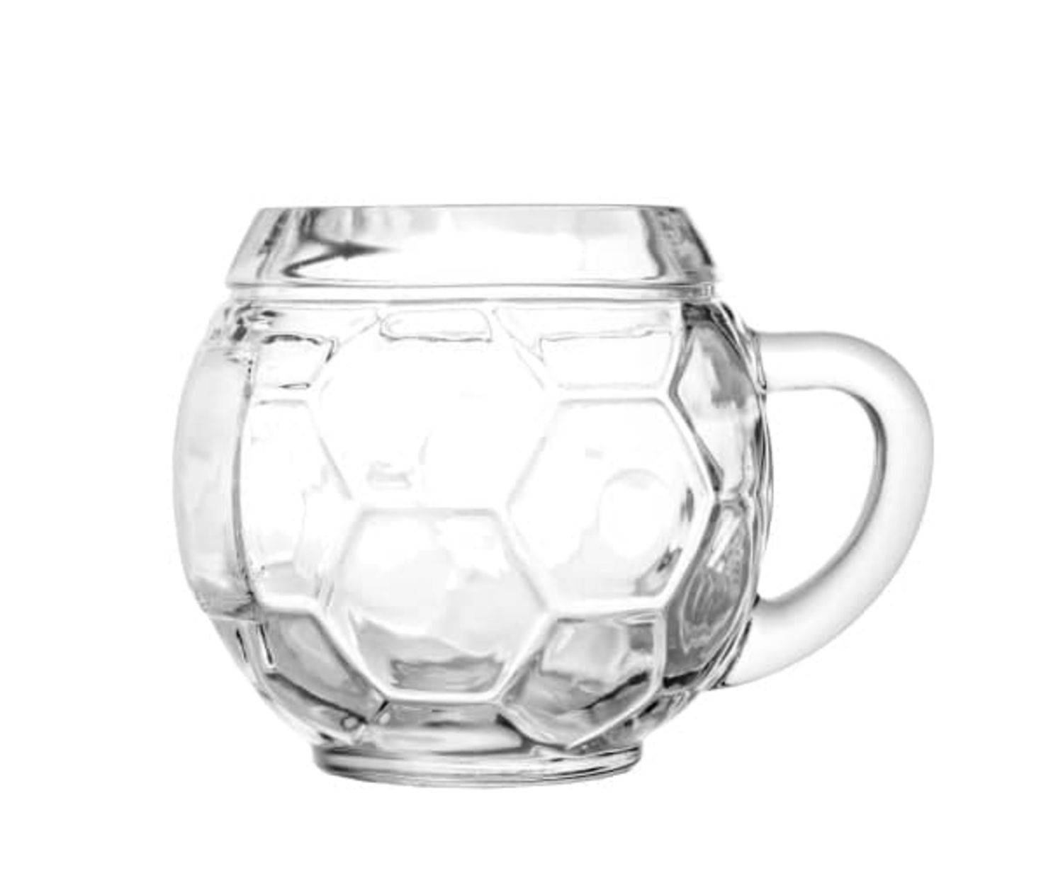Bierglas, Bierkrug, Maßkrug, Bierseidel 6er Set Biergläser, Fussball Bierkanne - 0,3 Liter