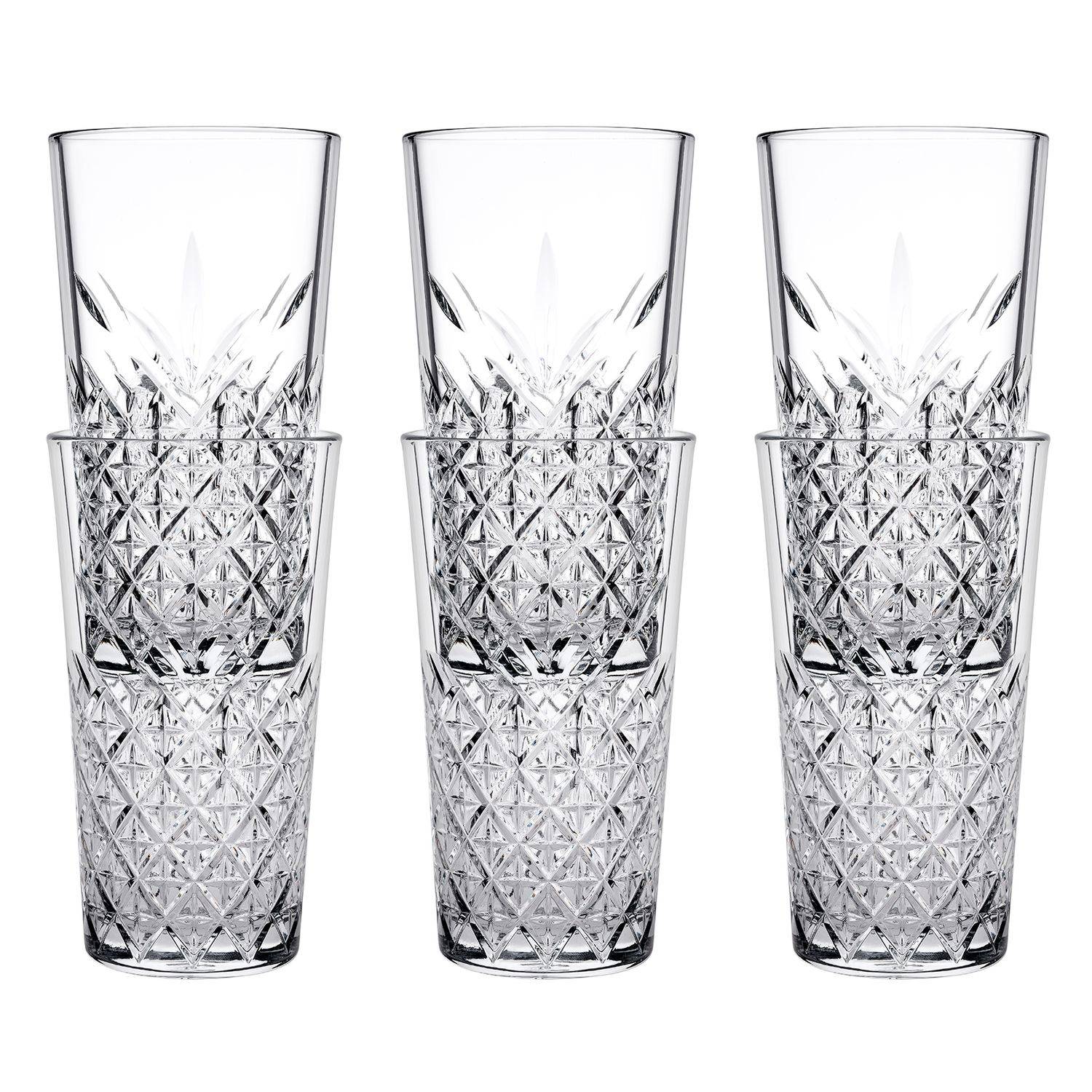 Longdrinkgläser, Trinkgläser 6er-Set - Timeless stackable, 470 ml