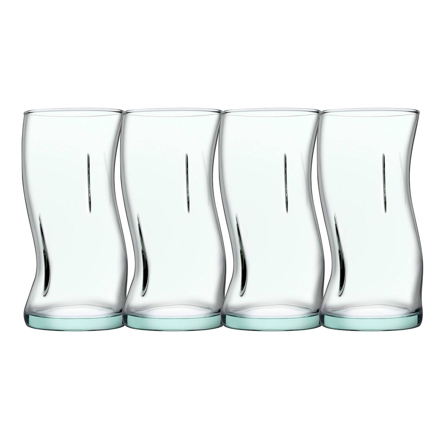 Longdrinkgläser, Trinkgläser 4er-Set - Amorf, 440 ml