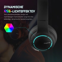 Edifier HECATE G2BT Bluetooth Gaming Headset, RGB-Licht,kabelloses Over-Ear Headset,Geräuschunterdrückung für Telefonieren/Spielen/Musik,Schwarz Edifier HECATE G2BT Bluetooth Gaming Headset, RGB-Licht,kabelloses Over-Ear Headset,Geräuschunterdrückung für Telefonieren/Spielen/Musik,Schwarz
