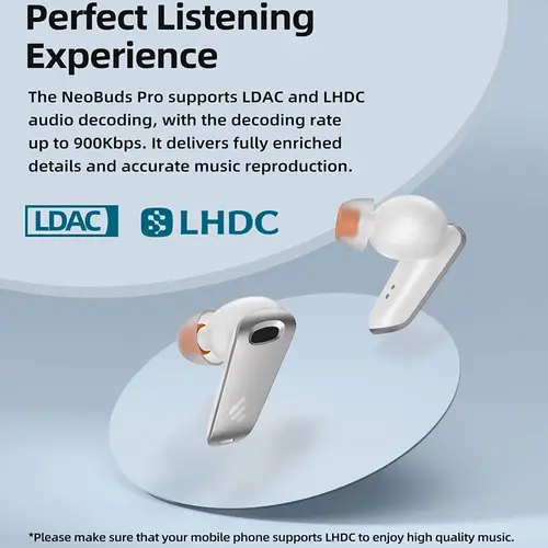 Edifier NeoBuds Pro kabellose Bluetooth InEar-Ohrhörer, Hi-Res-Kopfhörer,Hybrid Active Noise Cancelling mit LDAC,Anrufe/Musik,Weiß Edifier NeoBuds Pro kabellose Bluetooth InEar-Ohrhörer, Hi-Res-Kopfhörer,Hybrid Active Noise Cancelling mit LDAC,Anrufe/Musik,Weiß