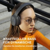 Edifier W600BT Bluetooth 5.1 Over-Ear Kopfhörer, Stereo-Headset, Kabelgebunden/kabellos,integriertem Mikrofon,tiefer Bass,Schwarz Edifier W600BT Bluetooth 5.1 Over-Ear Kopfhörer, Stereo-Headset, Kabelgebunden/kabellos,integriertem Mikrofon,tiefer Bass,Schwarz