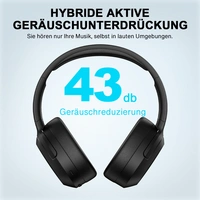 Edifier W820NB Plus Bluetooth Kabellose Over-Ear Kopfhörer,aktiver Geräuschunterdrückung,Hi-Res Stilvolle headset für Anruf/Musik/Spiel, Schwarz Edifier W820NB Plus Bluetooth Kabellose Over-Ear Kopfhörer,aktiver Geräuschunterdrückung,Hi-Res Stilvolle headset für Anruf/Musik/Spiel, Schwarz