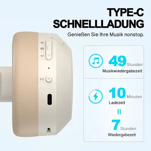 Edifier W820NB Plus Bluetooth Kabellose Over-Ear Kopfhörer mit aktiver Geräuschunterdrückung, Hi-Res headset für Anruf/Musik/Spiel,Elfenbein Edifier W820NB Plus Bluetooth Kabellose Over-Ear Kopfhörer mit aktiver Geräuschunterdrückung, Hi-Res headset für Anruf/Musik/Spiel,Elfenbein