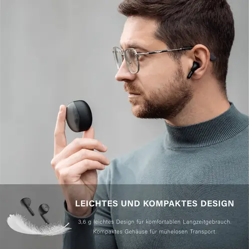 Edifier X2s Hi-Res Wireless-Ohrhörer, Bluetooth 5.3 In-Ear Kopfhörer, leicht, AI-Geräuschunterdrückung, IP54, Schwarz Edifier X2s Hi-Res Wireless-Ohrhörer, Bluetooth 5.3 In-Ear Kopfhörer, leicht, AI-Geräuschunterdrückung, IP54, Schwarz