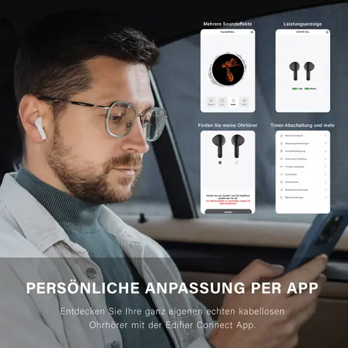 Edifier X2s Hi-Res Wireless-Ohrhörer, Bluetooth 5.3 In-Ear Kopfhörer, leicht, AI-Geräuschunterdrückung, IP54, Weiß Edifier X2s Hi-Res Wireless-Ohrhörer, Bluetooth 5.3 In-Ear Kopfhörer, leicht, AI-Geräuschunterdrückung, IP54, Weiß
