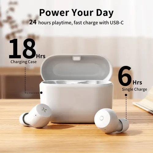 Edifier X3 True Wireless Earbuds, Audio Bluetooth 5.0 Kopfhörer, Noise Cancellation IP55, wasserdichte Earbuds,Voice Assistant USB C Earphones, Weiß Edifier X3 True Wireless Earbuds, Audio Bluetooth 5.0 Kopfhörer, Noise Cancellation IP55, wasserdichte Earbuds,Voice Assistant USB C Earphones, Weiß