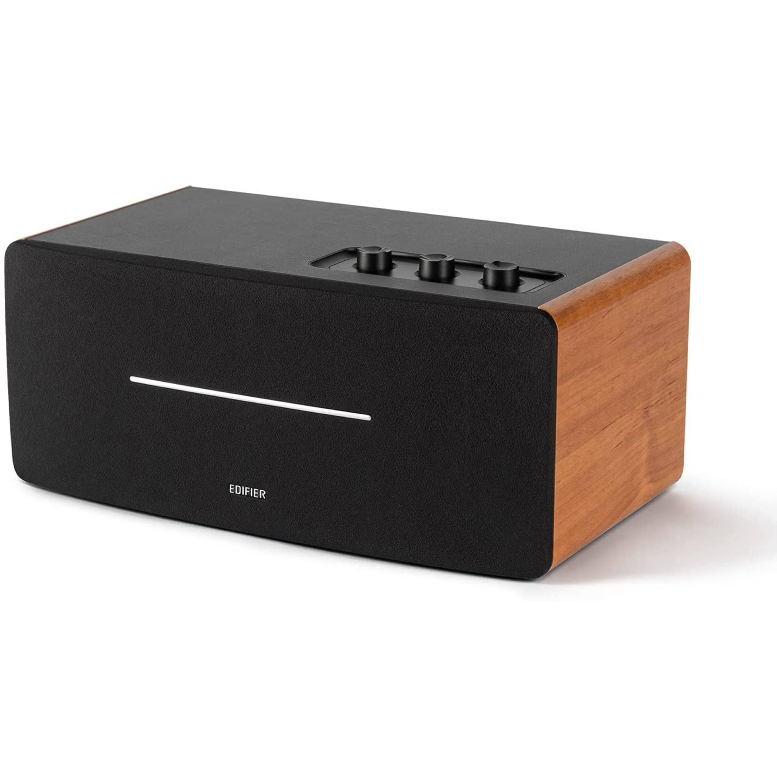 Edifier D12 HIFI Bücherregal-Lautsprecher, Integrierter Desktop-Stereo-Bluetooth-Lautsprecher, Drahtloser Computer-Lautsprecher, Holzgehäuse