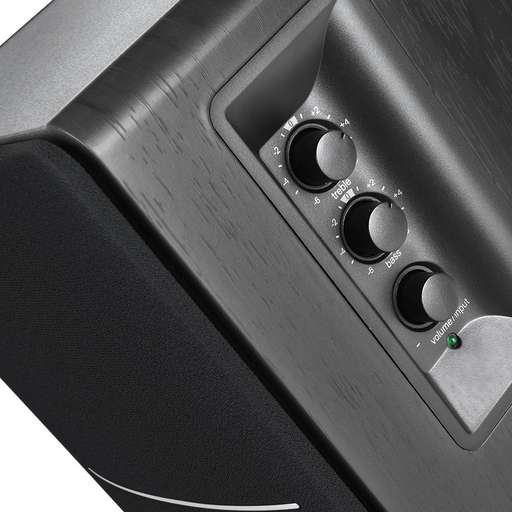 Edifier R1280DBs 2.0 Aktive Bluetooth-Regallautsprecher - Optischer Eingang - 42W RMS mit Subwoofer-Ausgang - Schwarz(Generalüberholt)