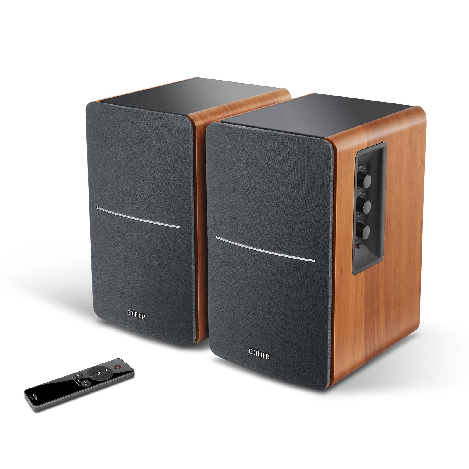 Edifier R1280Ts Verstärke Lautsprecher - 2.0 Stereo Aktive Nahfeldlautsprecher - 42 Watts RMS mit Subwoofer Ausgang - Holzgehäuse(Generalüberholt)