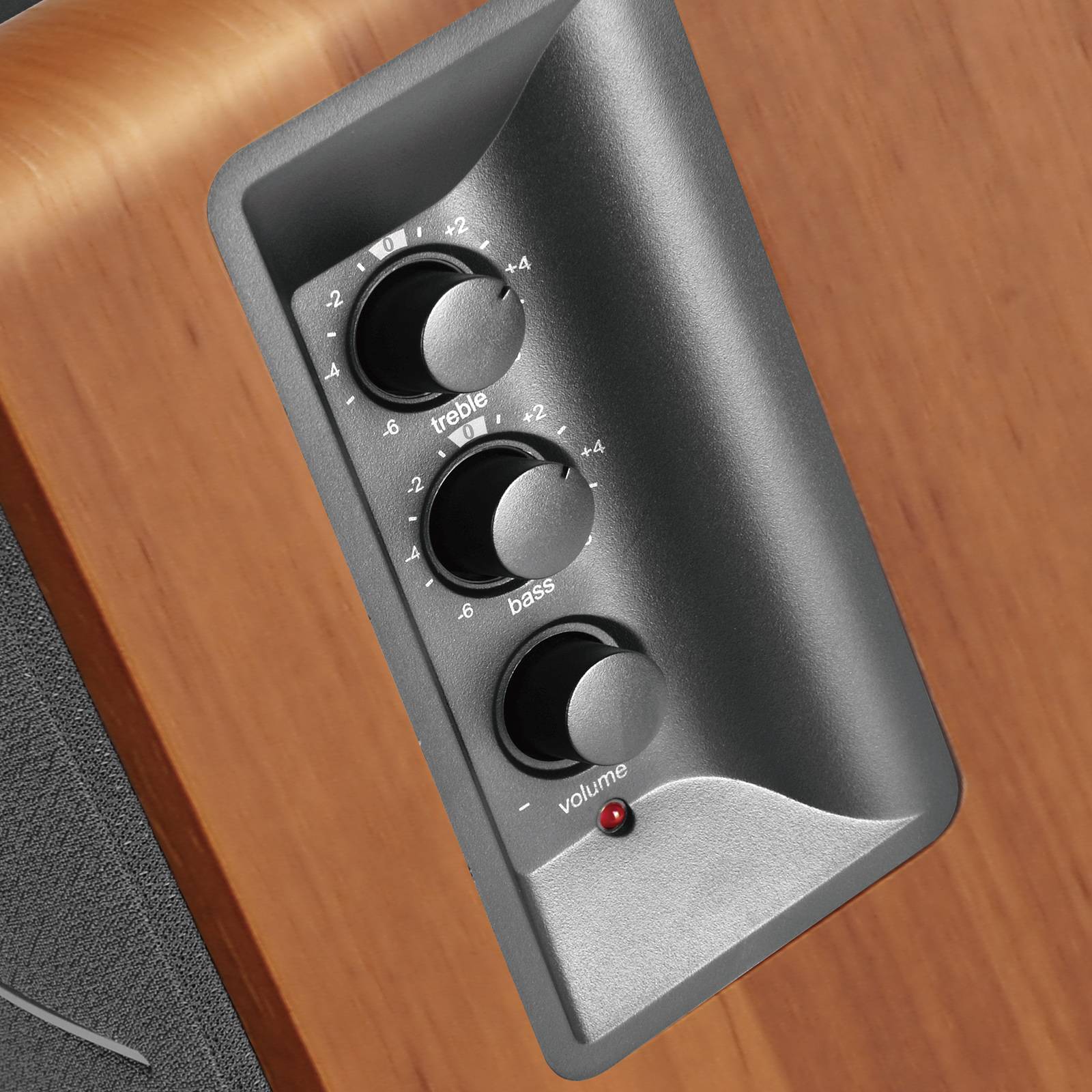 Edifier R1280Ts HIFI Verstärke Lautsprecher, 2.0 Stereo Aktive Nahfeldlautsprecher, Studiomonitor-Lautsprecher mit Subwoofer Ausgang - Holzfarbe