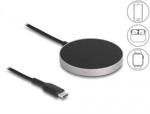 DeLOCK Wireless Charger, induktives Ladepad mit 5 W, 7,5 W, 10 W, 15 W
