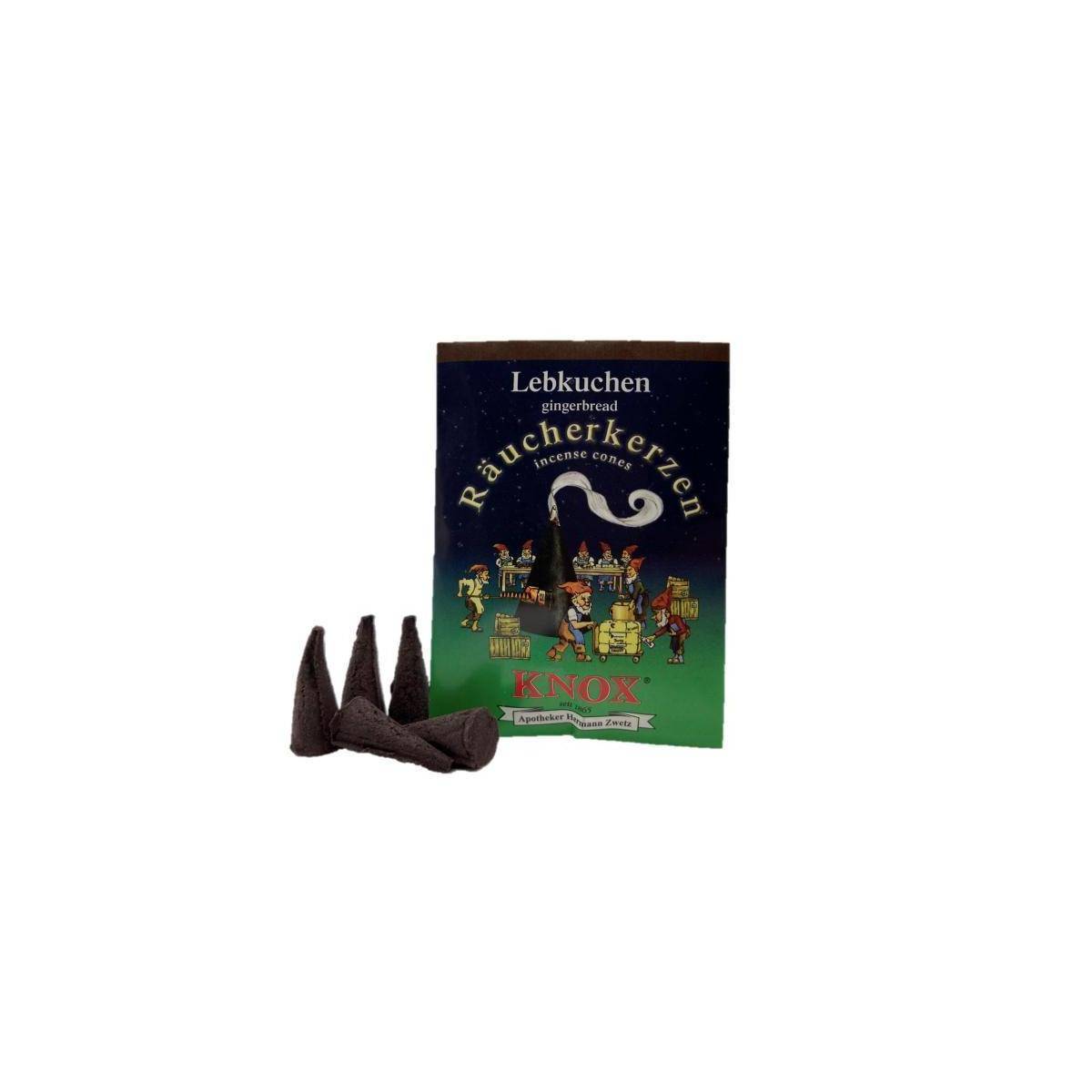 014250 - Räucherkerzen im Papiertütchen á 5 Stück - Größe M - Lebkuchen