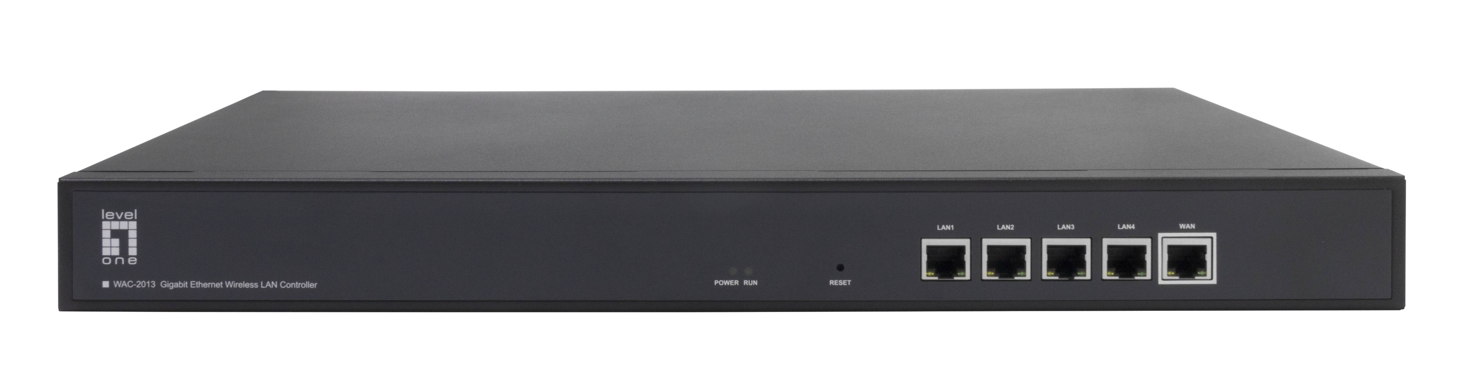 LevelOne Gigabit WLAN-Controller für bis zu 256 AP's - Schwarz - Metall - Aktivität - Link - Leistung - 512 MB - 16 MB - 10,100,1000 Mbit/s