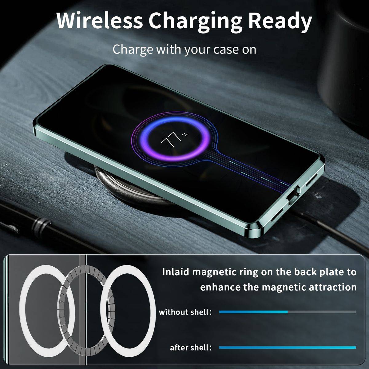 Für Xiaomi 13T / 13T Pro Magsafe Metall Case Cover Schutz Tasche Hülle