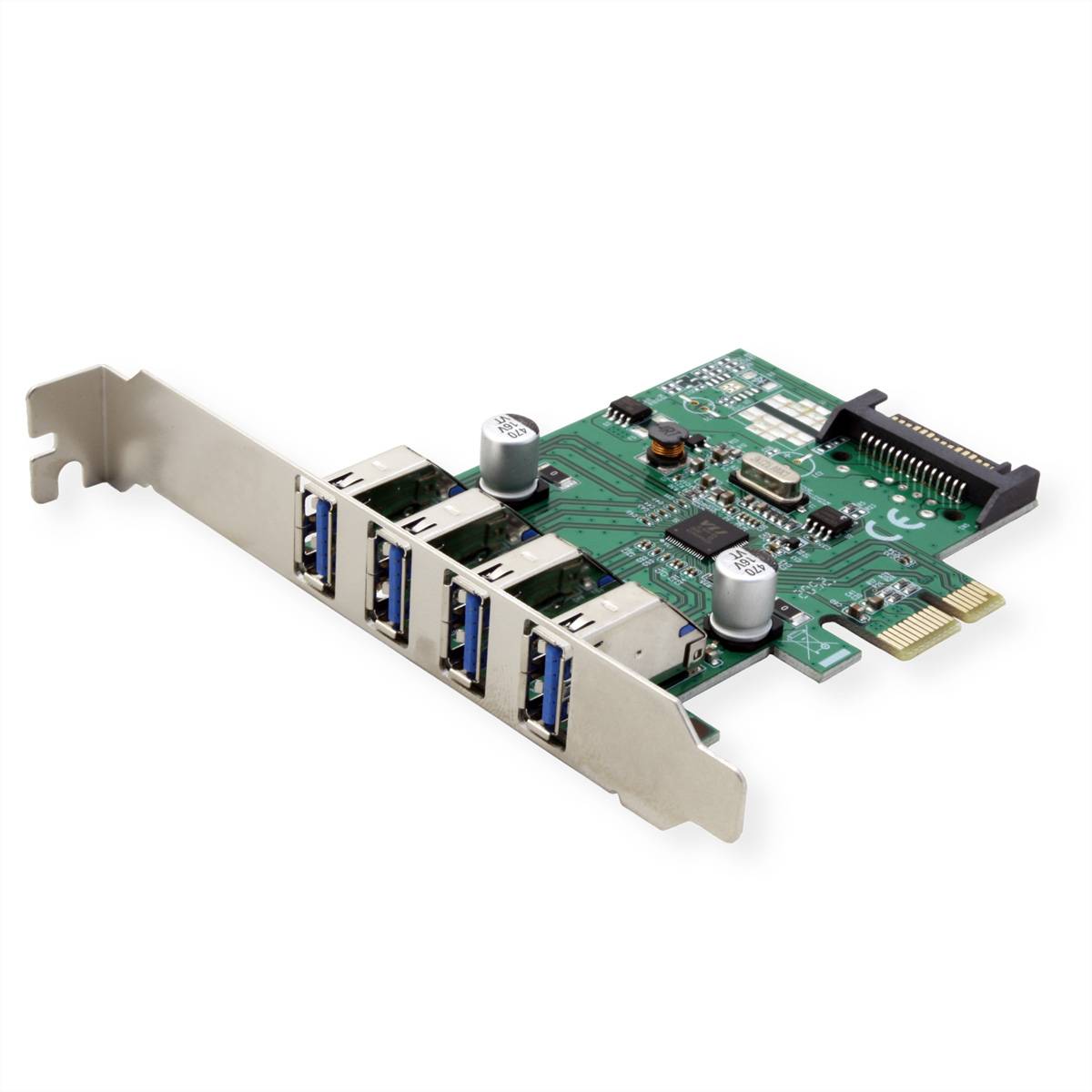 VALUE PCI-Express-Karte, USB 3.2 Gen 1, 4 Ports