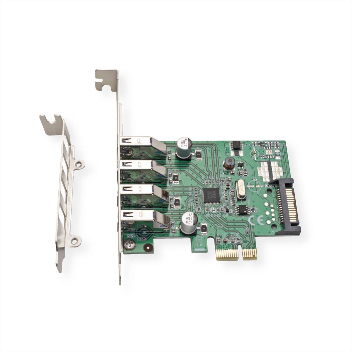 VALUE PCI-Express-Karte, USB 3.2 Gen 1, 4 Ports