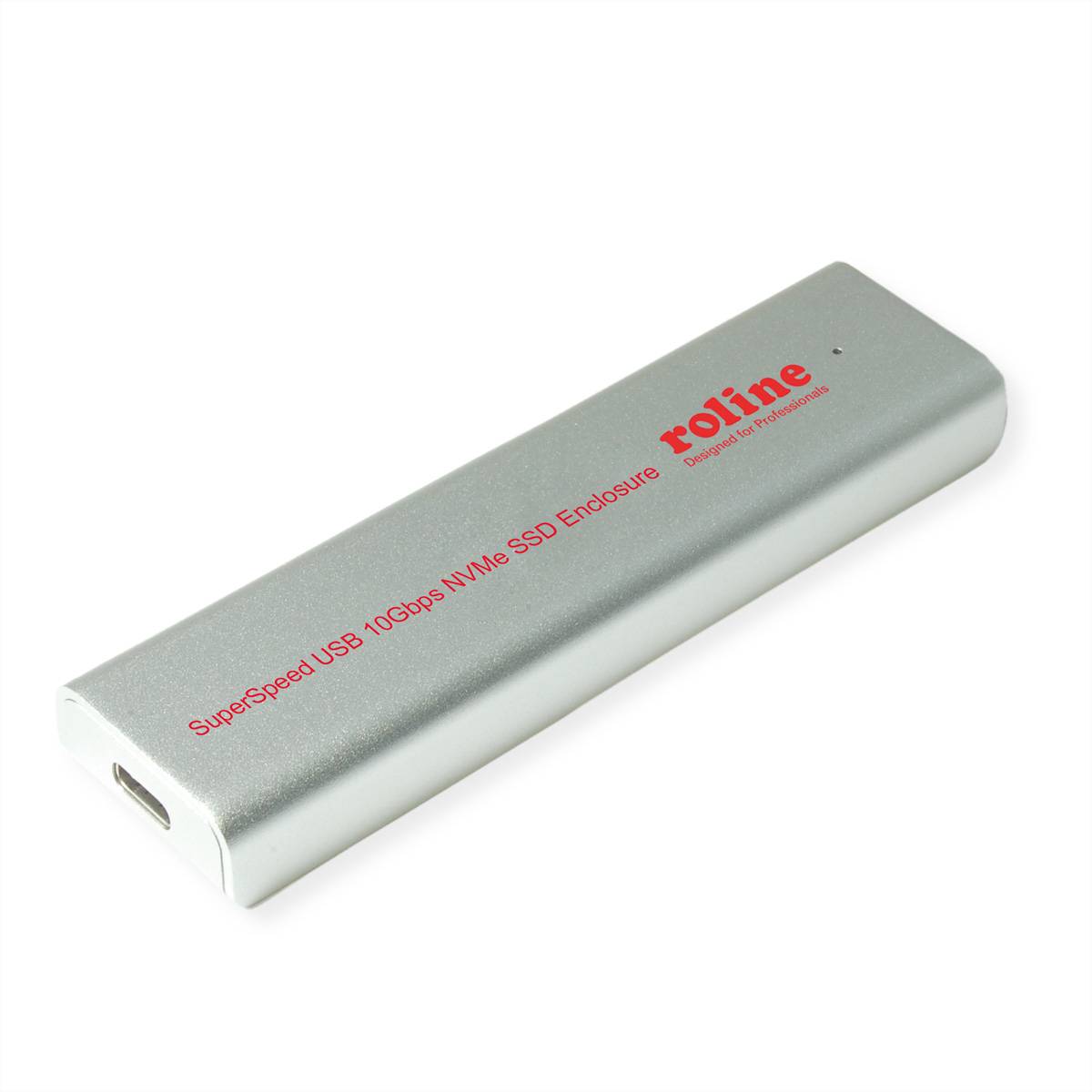 ROLINE Externes SSD-Gehäuse, M.2, NVMe zu USB 3.2 Gen 2 Typ C