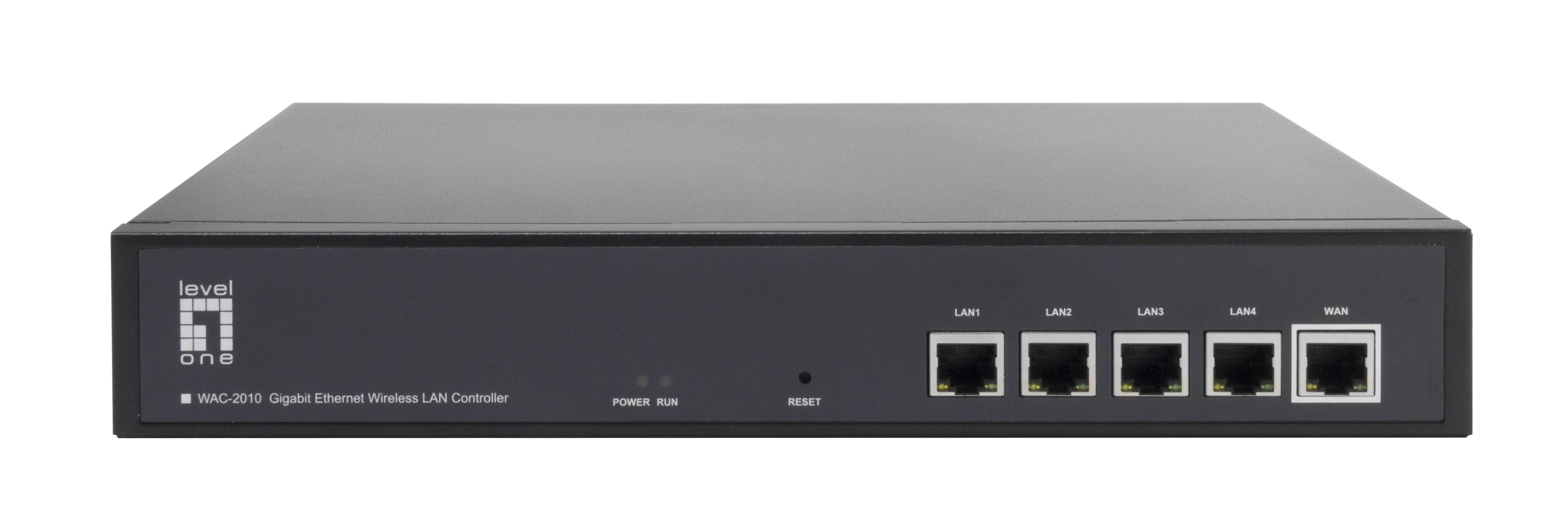 LevelOne Gigabit WLAN-Controller für bis zu 128 AP's - Schwarz - Metall - Aktivität - Link - Leistung - 256 MB - 16 MB - 10,100,1000 Mbit/s