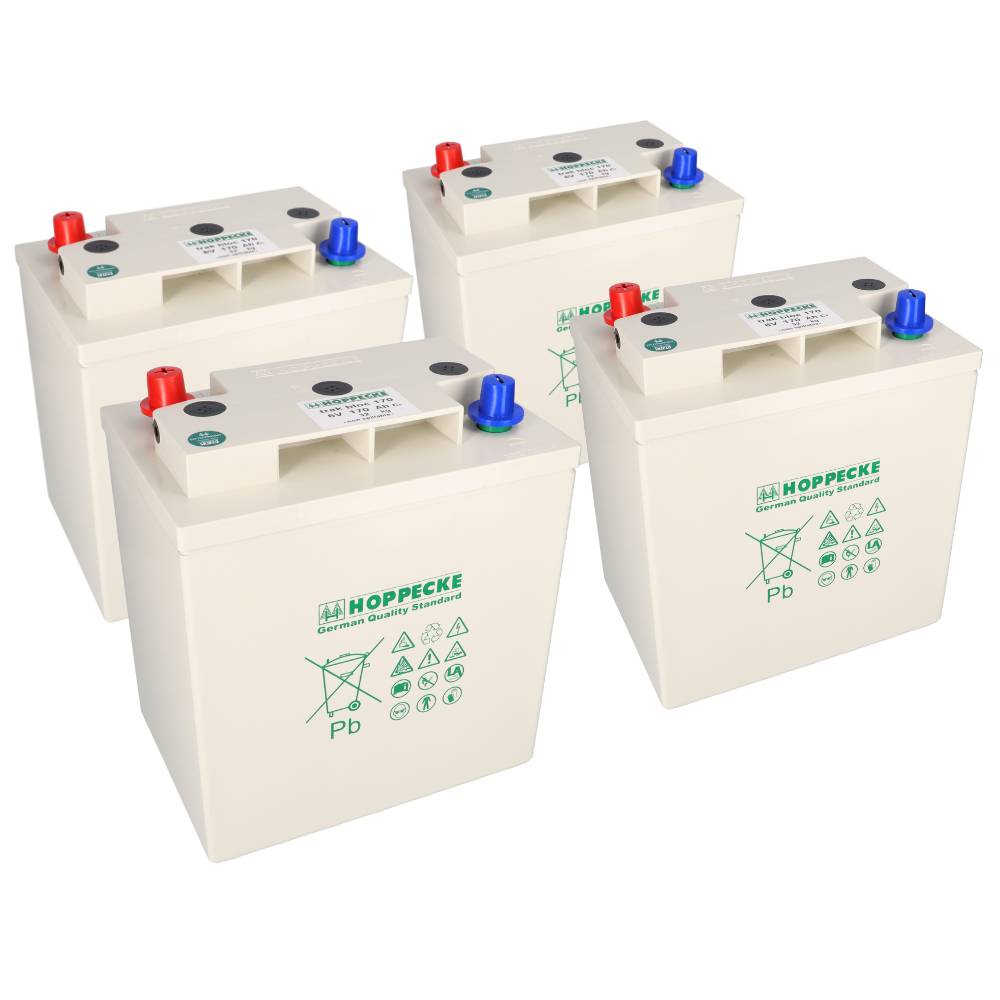 Ersatzakku Set 4x 6V (24V) 170Ah für GSL S75 Arbeitsbühne