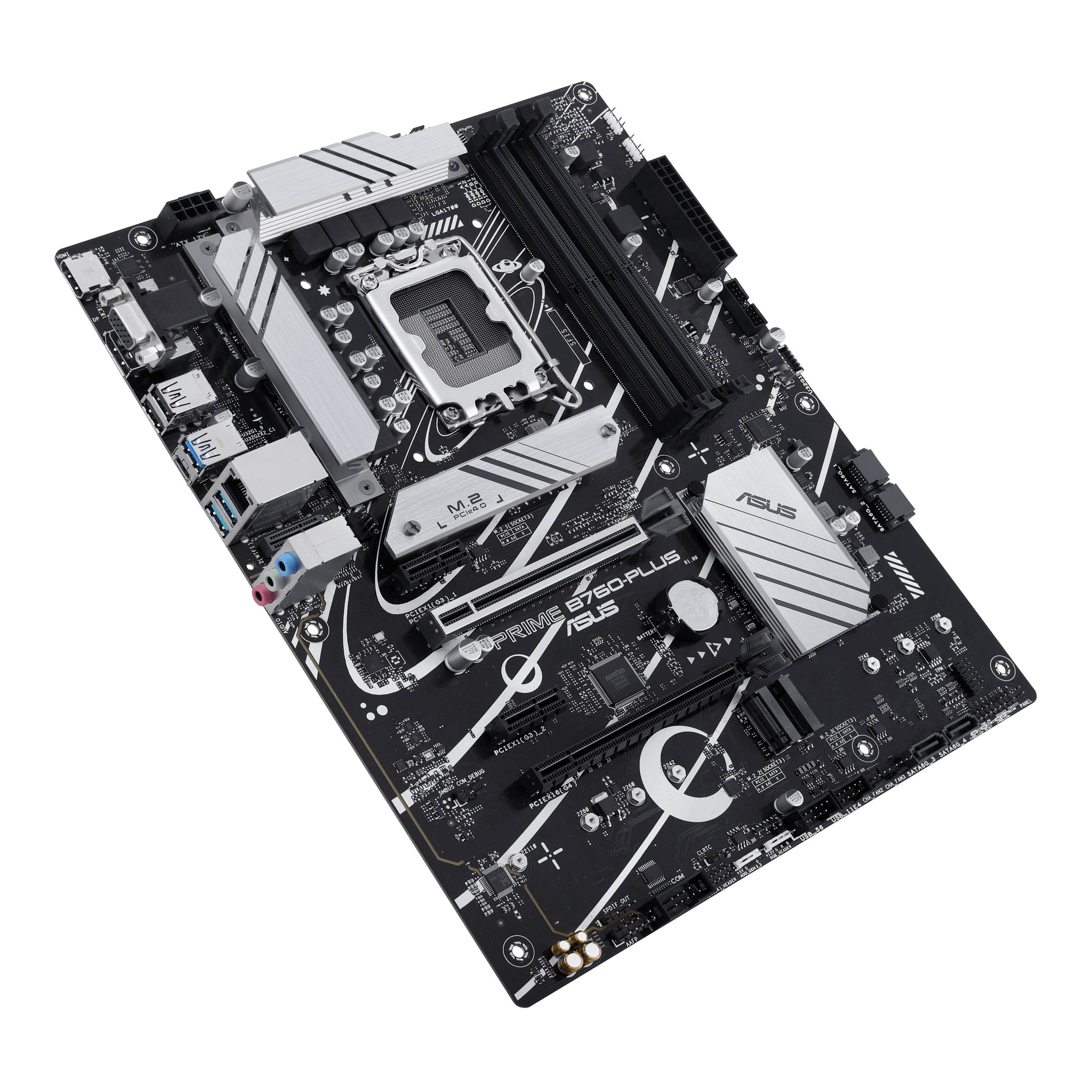 ASUS PRIME B760-PLUS - Motherboard - ATX - LGA1700-Sockel - B760 Chipsatz - USB-C 3.2 Gen 2x2, USB-C 3.2 Gen 1, USB 3.2 Gen 2, USB 3.2 Gen 1, USB4