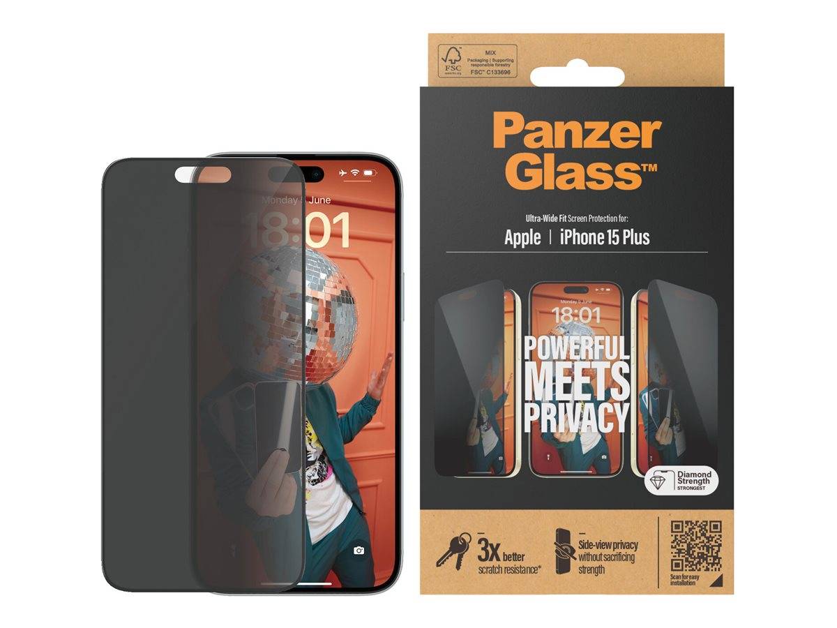 PanzerGlass - Bildschirmschutz für Handy - ultrabreite Passform