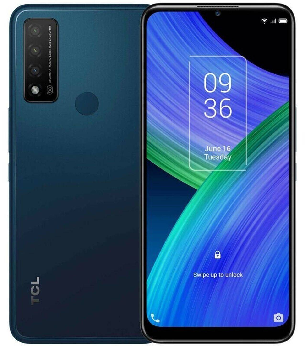 TCL 20R 5G (2021) Smartphone 128GB, 4GB RAM, Dual SIM, Lazurite Blue