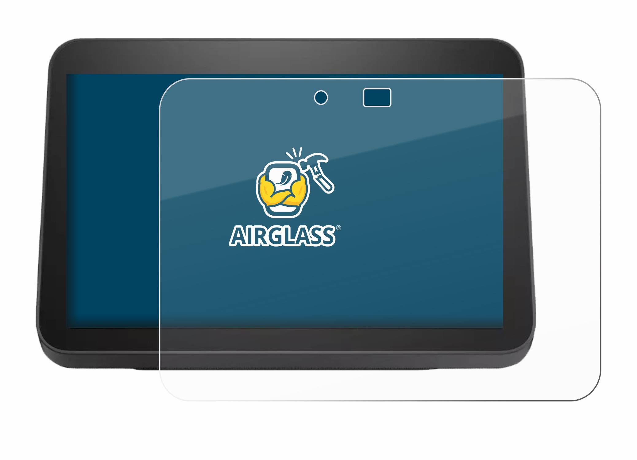 BROTECT AirGlass Glas Panzer-Folie für Amazon Echo Show 8 2023 (3. Gen.) - Schutzglas