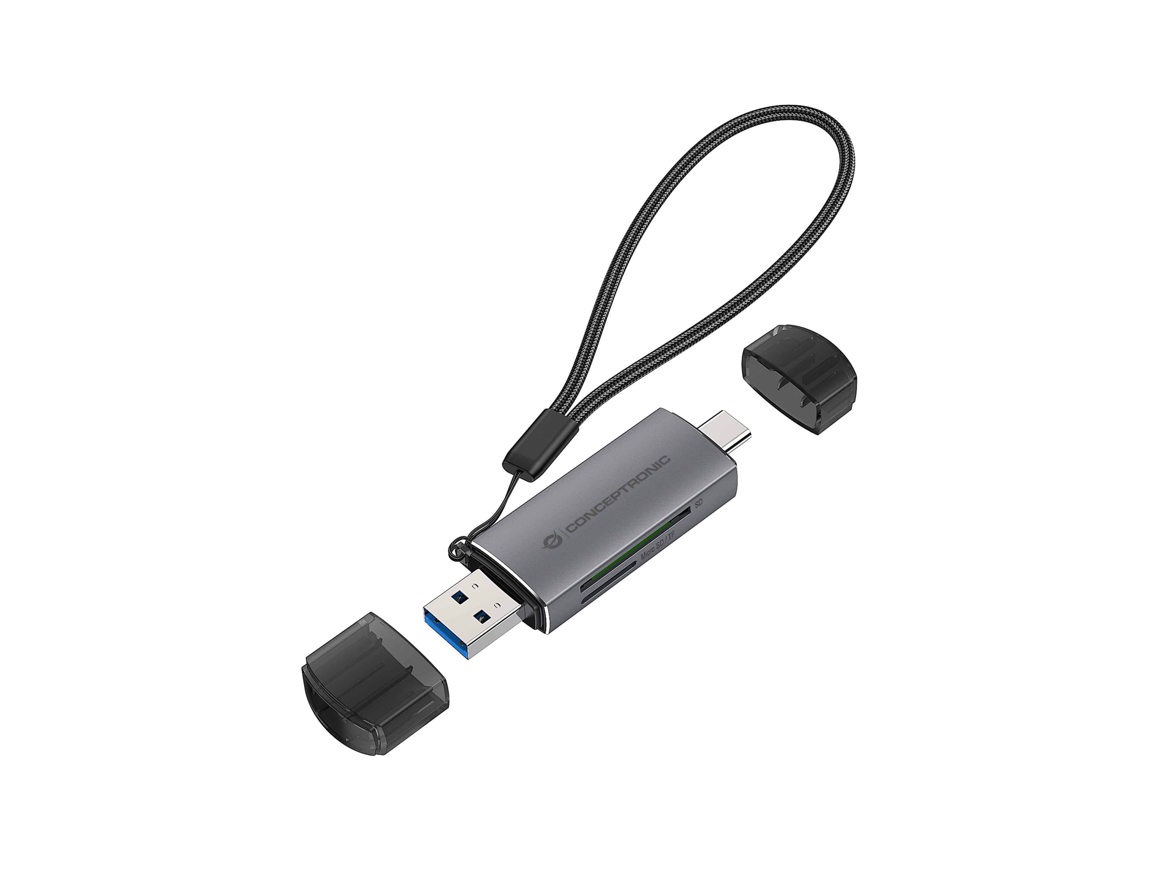 Conceptronic Kartenleser (microSD UHS-I, SD UHS-I, microSDHC, microSDXC, SDHC, SDXC)
