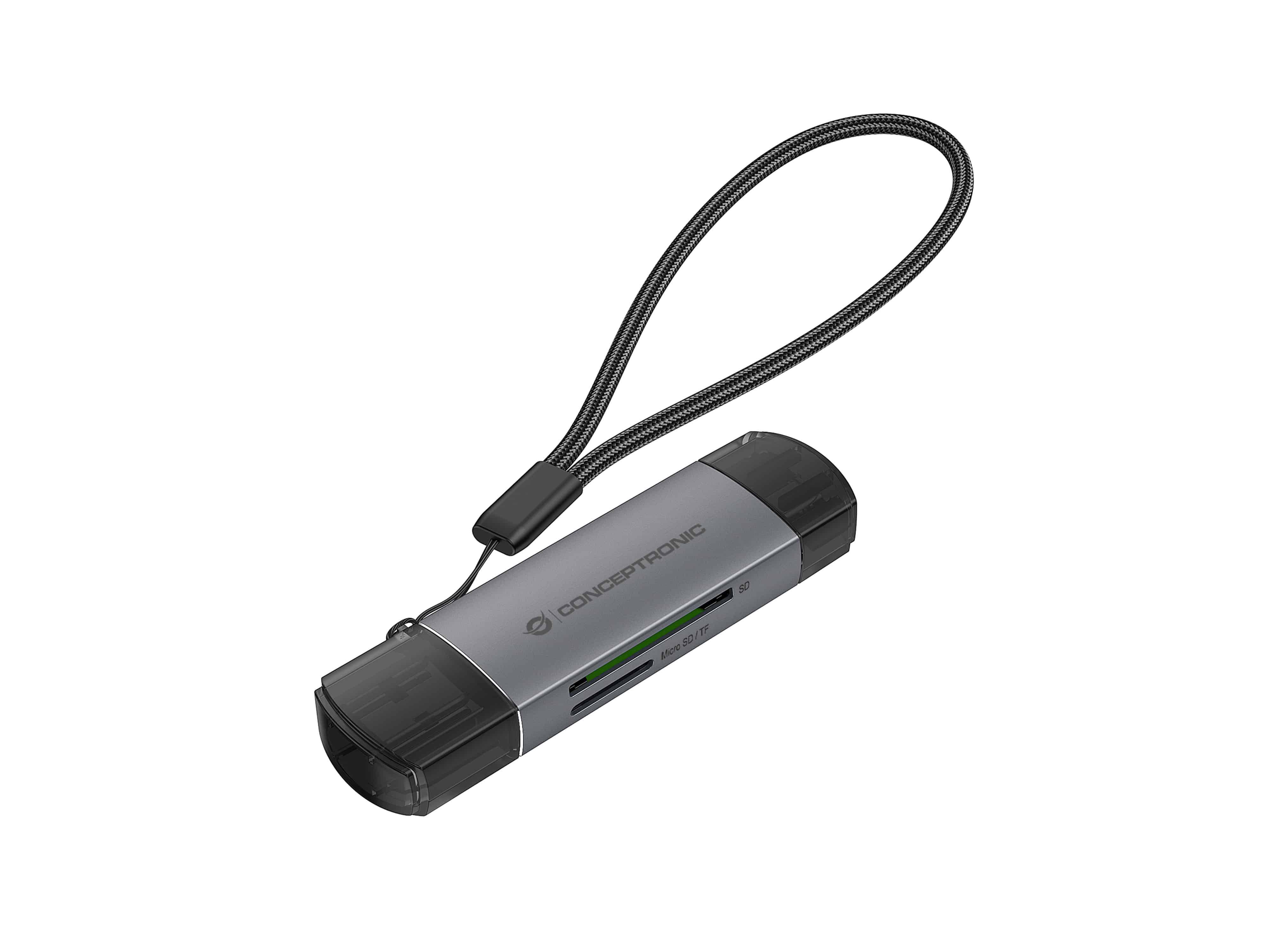 Conceptronic Kartenleser (microSD UHS-I, SD UHS-I, microSDHC, microSDXC, SDHC, SDXC)
