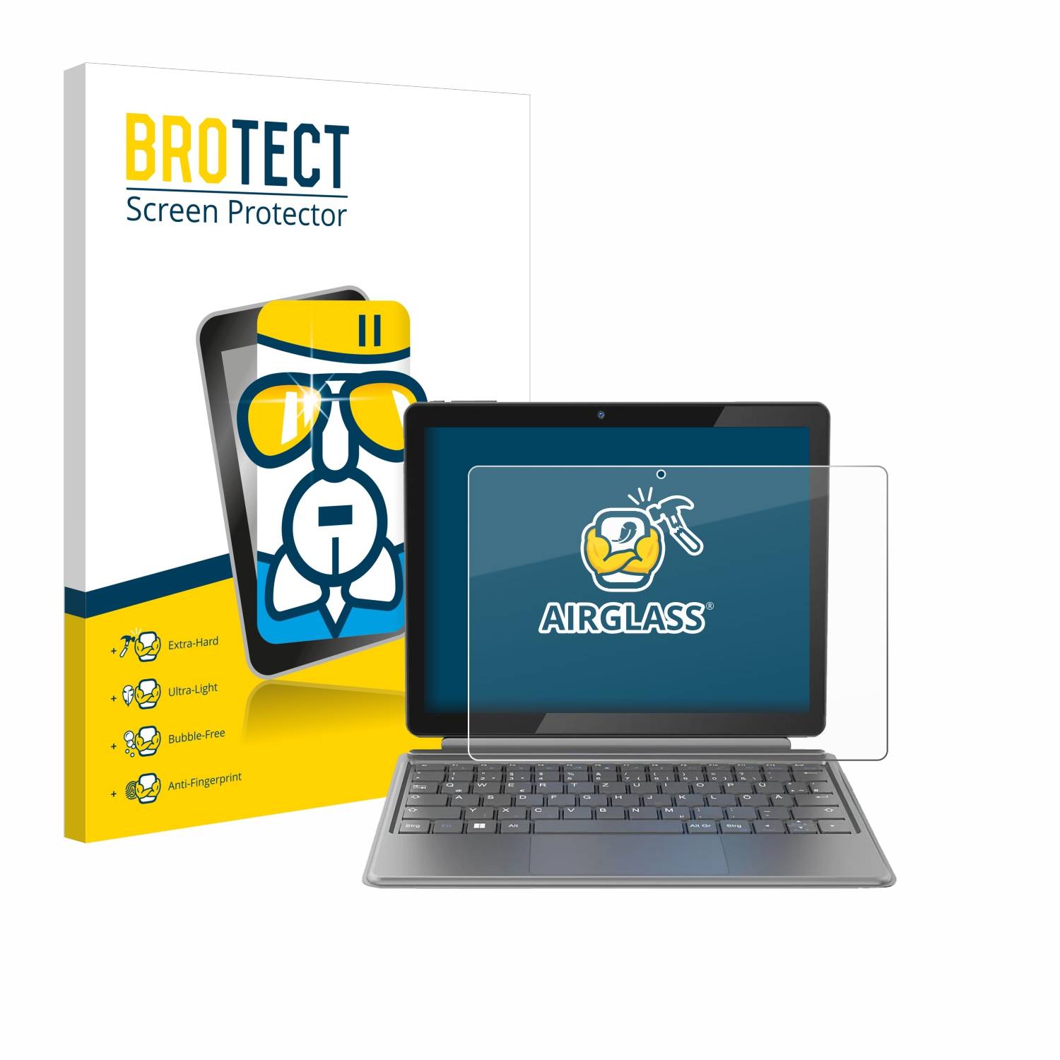 BROTECT AirGlass Glas Panzer-Folie für Alldocube iWork 20 Pro - Schutzglas
