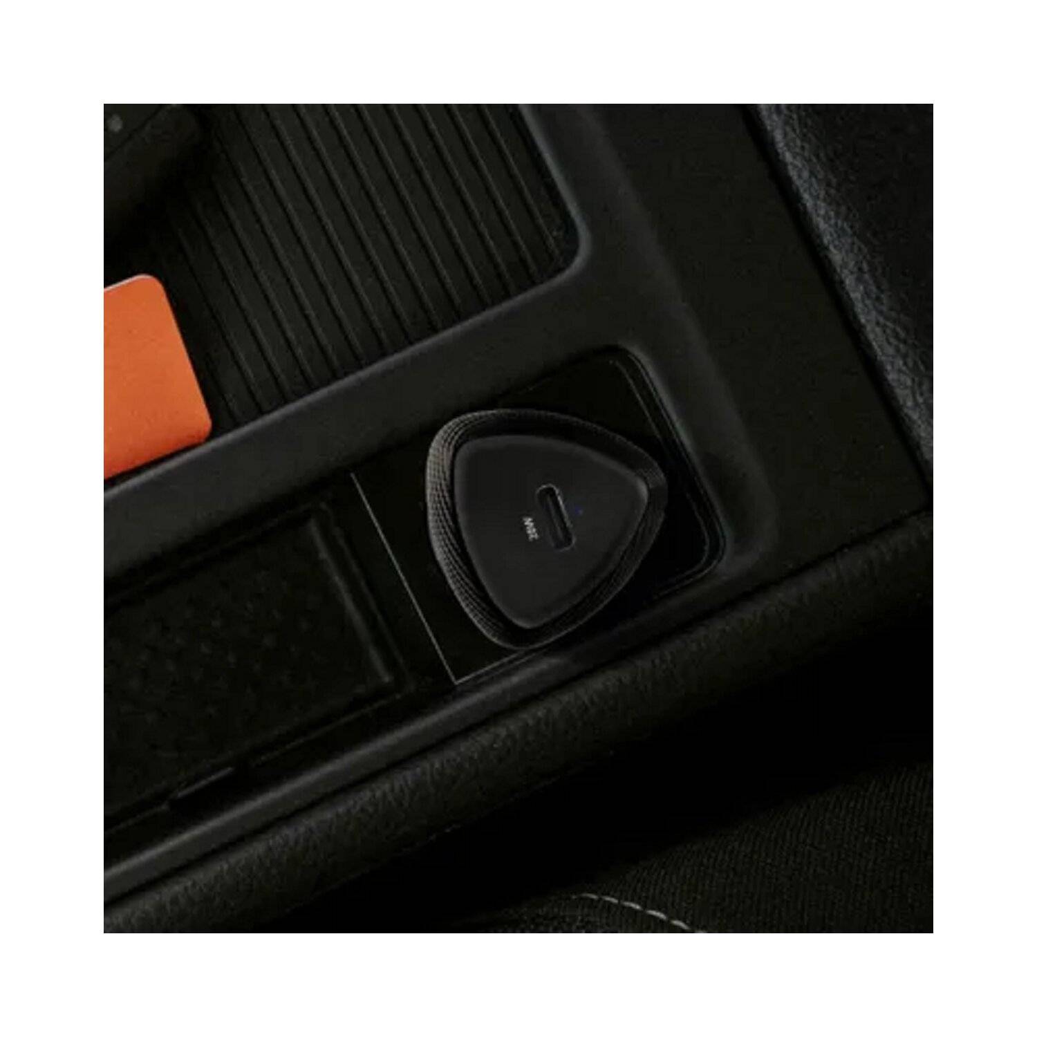 FORCELL CARBON Autoladegerät Typ C 3.0 PD20W CC50-1C (insgesamt 20 W) + Kabel für iPhone Anschluss PD20W