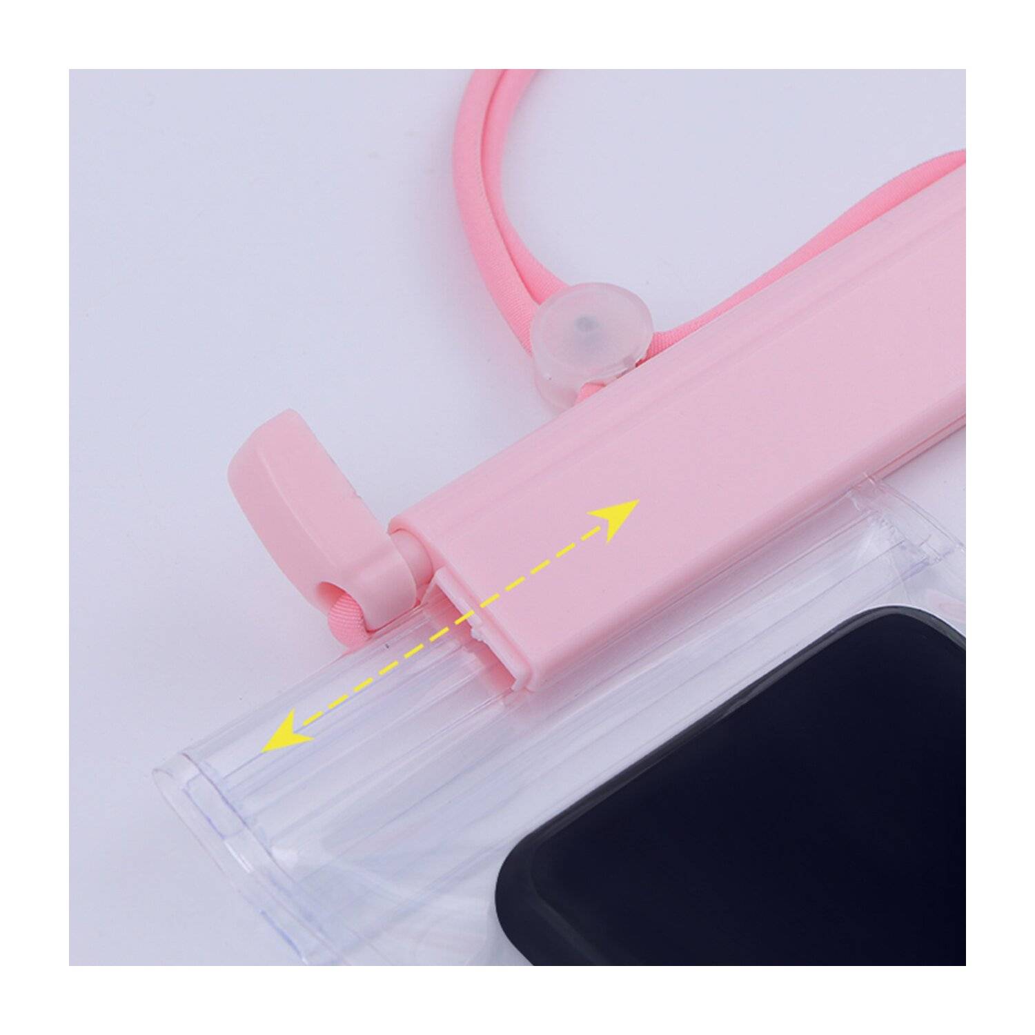 Wasserdichte Handyhülle 115 mm x 220 mm, Tasche für den Pool, Strand Pink