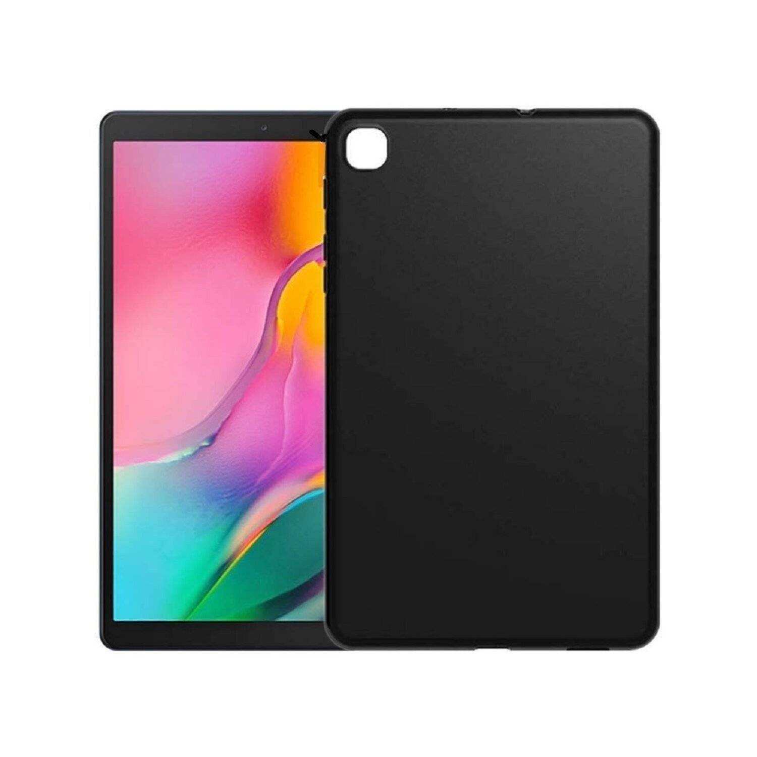 Slim Case Cover kompatibel mit Xiaomi Mi Pad 5 Pro 12.4" Flexible Silikonhülle Schwarz
