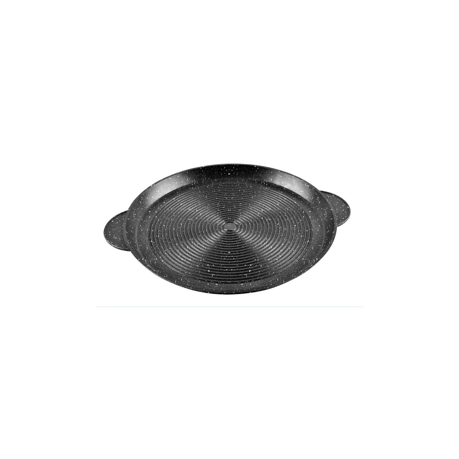 Alu Guss Pizza Brot Grill Pfanne Ø32cm Induktion Bratpfanne Handschuhe