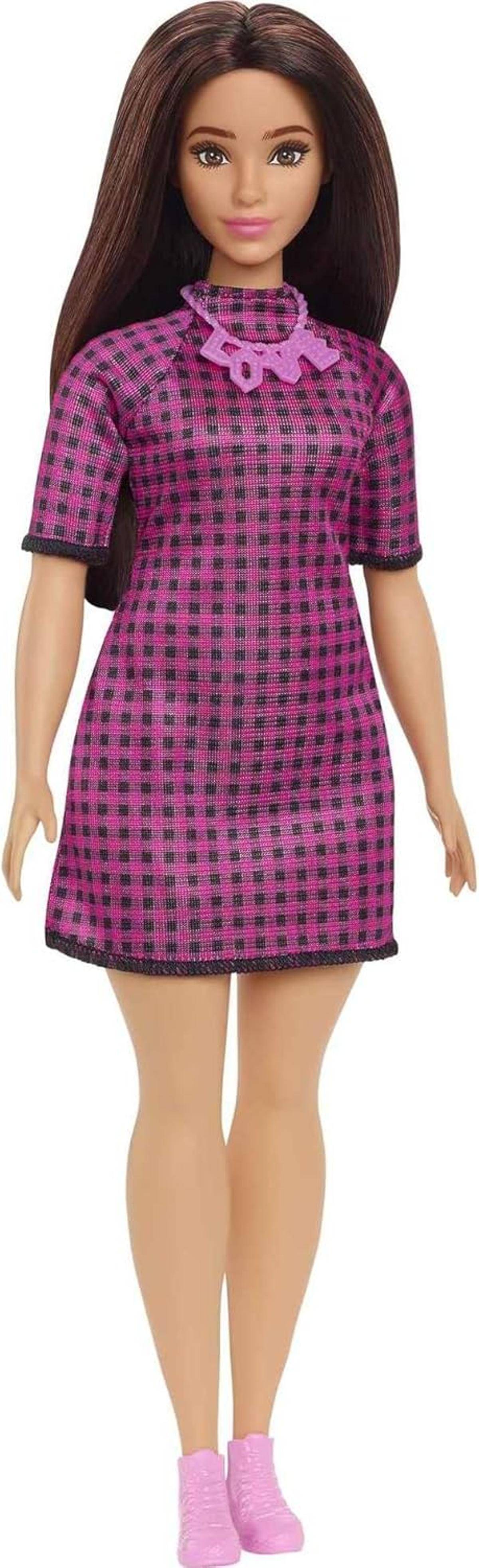Barbie Fashionistas Puppe Langen braunen Haaren Liebeskette 3+ HBV20