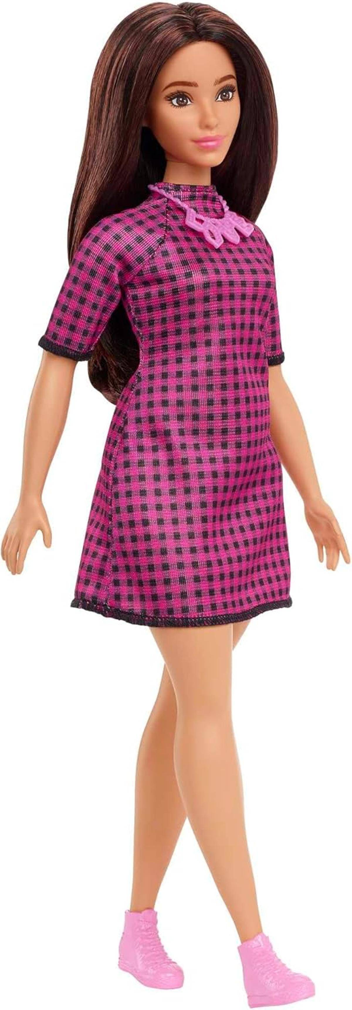 Barbie Fashionistas Puppe Langen braunen Haaren Liebeskette 3+ HBV20
