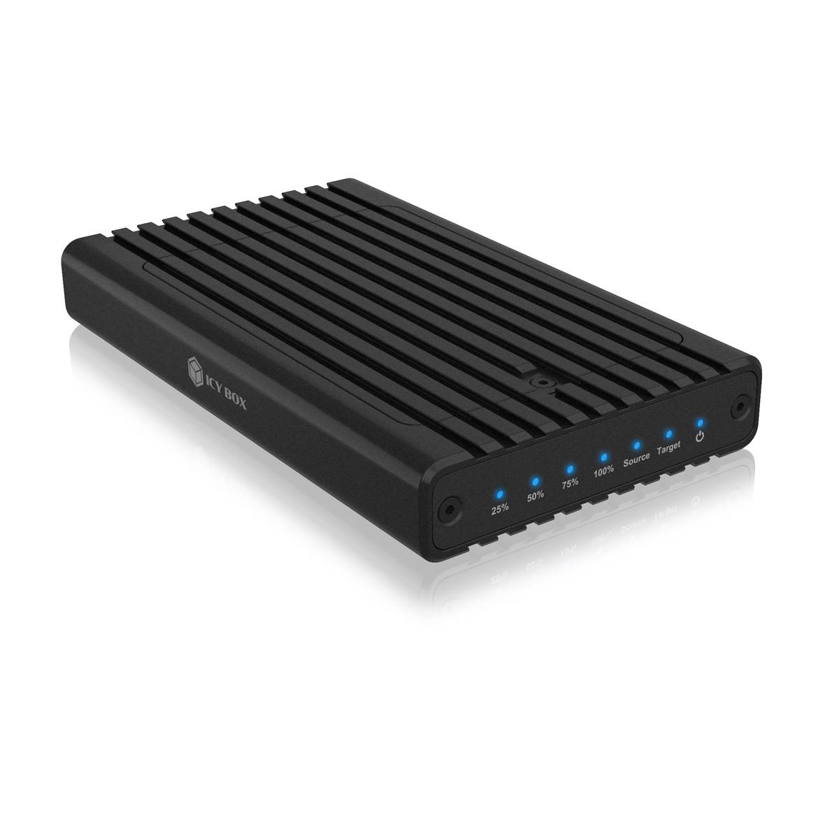 Gehäuse mit Klonfunktion für M.2 NVMe SSDs USB3.2 Gen2