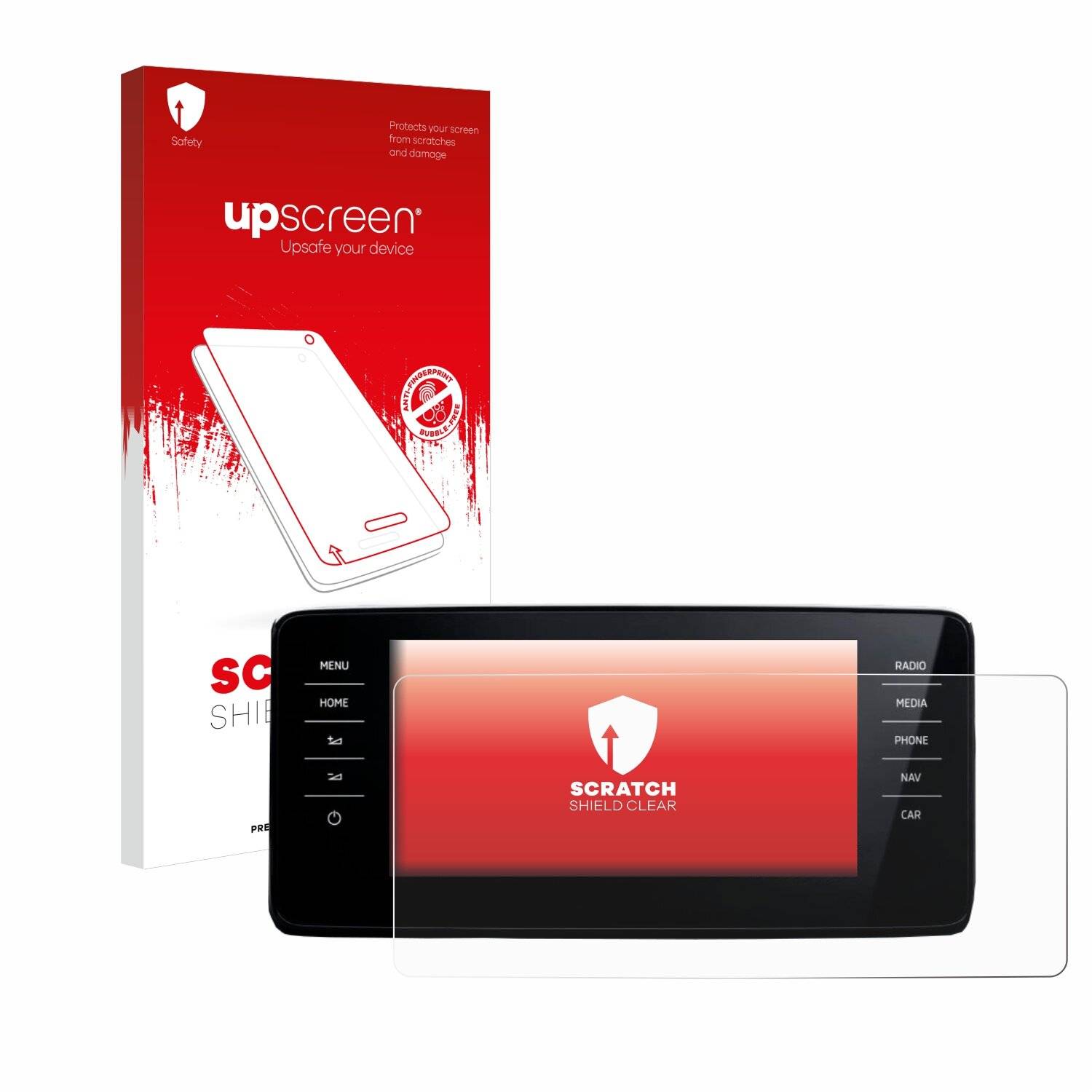 upscreen Scratch Shield Schutzfolie für Skoda Scala Infosystem Amundsen 9.2