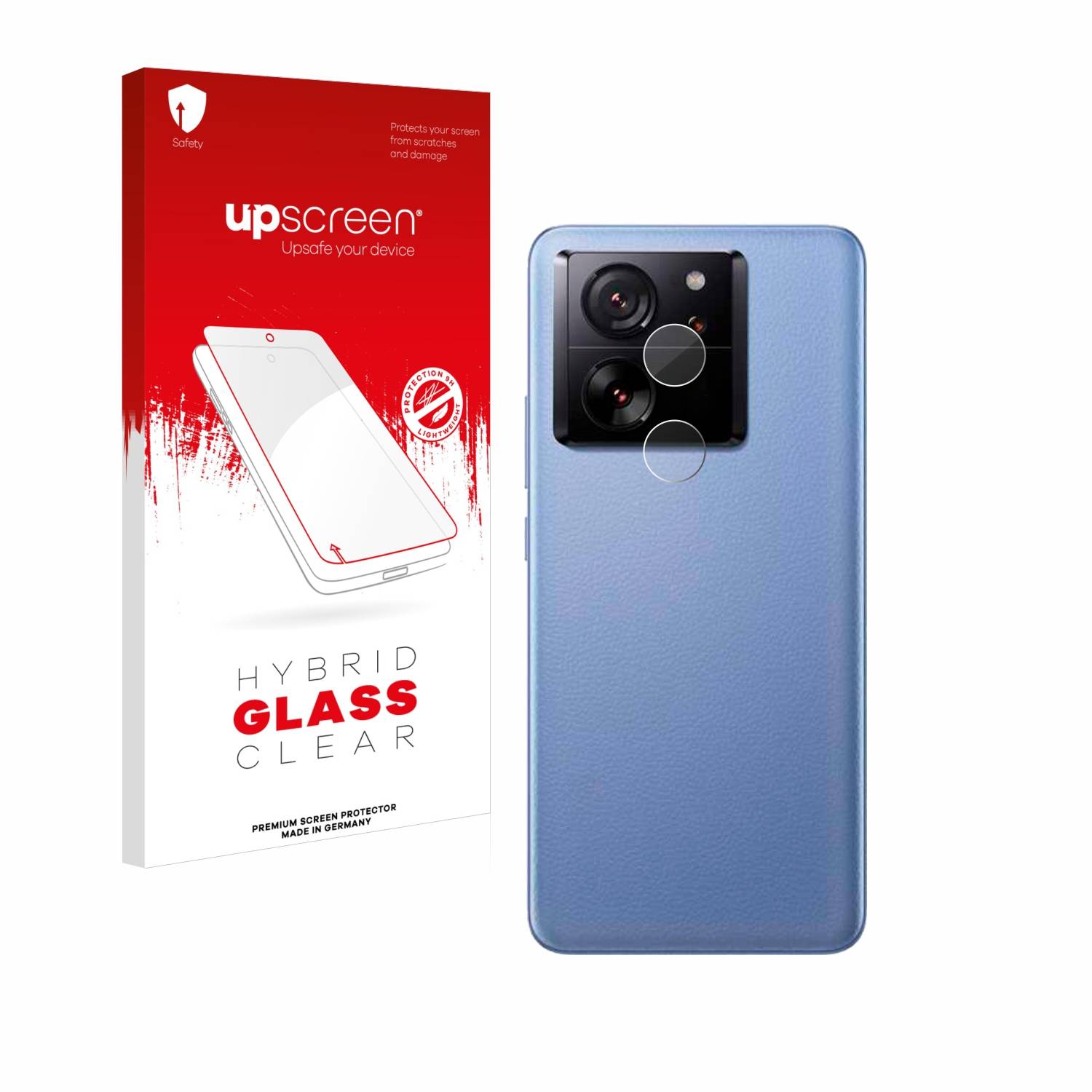 upscreen Hybrid Glas Panzer-Folie für Xiaomi 13T (NUR Kameraschutz)