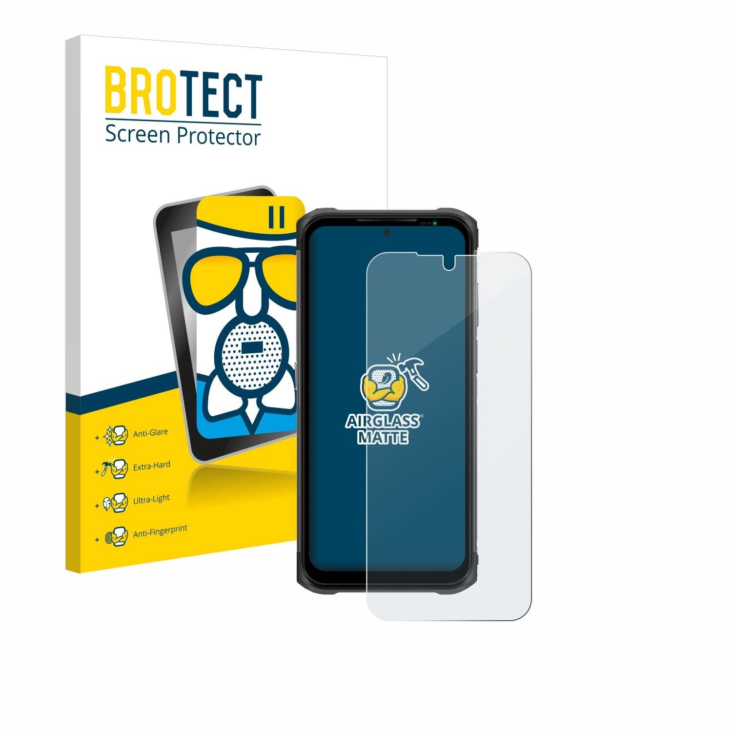 BROTECT AirGlass Matt Glas Panzer Folie für Ulefone Armor
