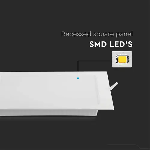 V-TAC LED-Einbauleuchte VT-61024, EEK: F, 24 W, 2500 lm, 3000 K, weiß V-TAC LED-Einbauleuchte VT-61024, EEK: F, 24 W, 2500 lm, 3000 K, weiß