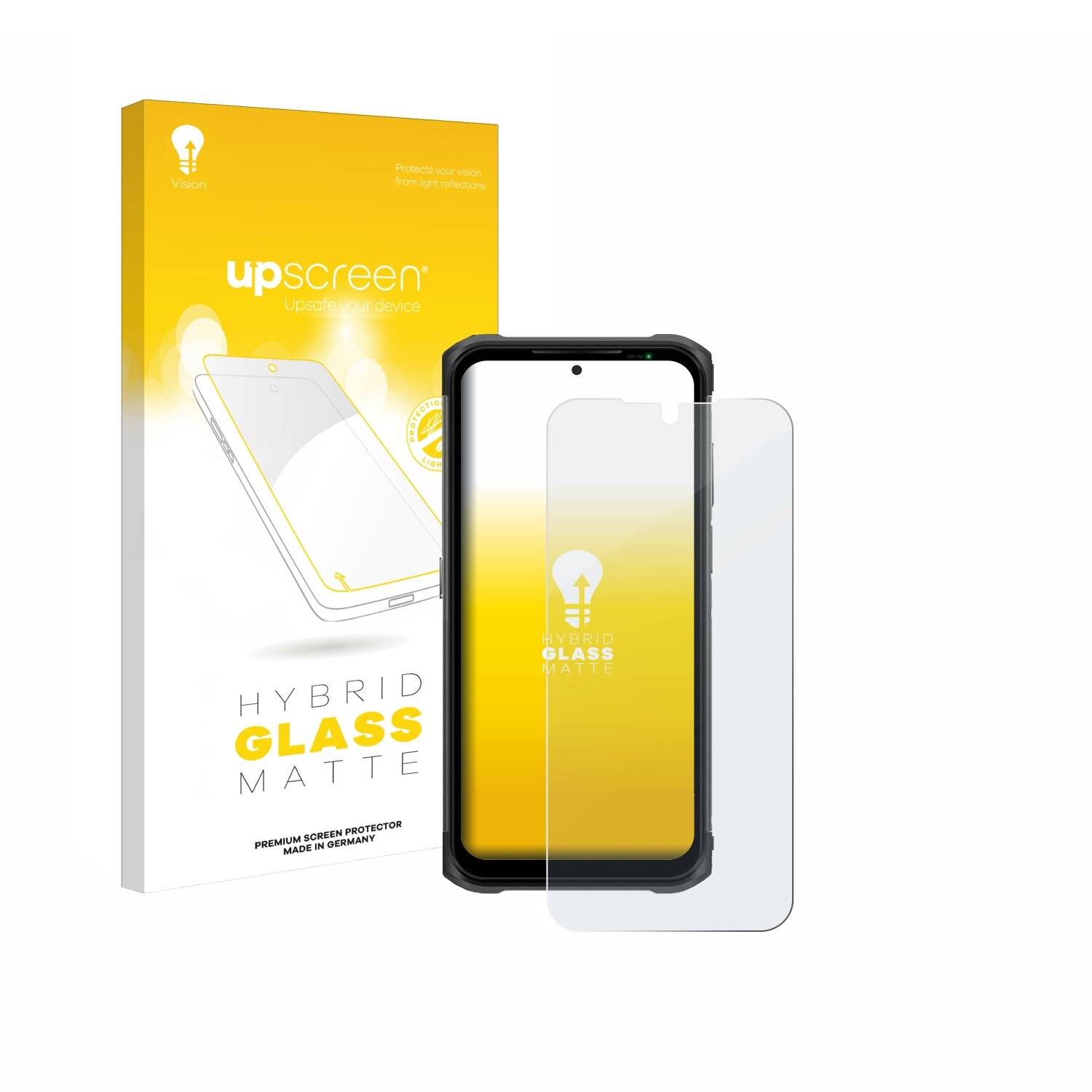 upscreen Hybrid Glas Matt Panzer-Folie für Ulefone Armor