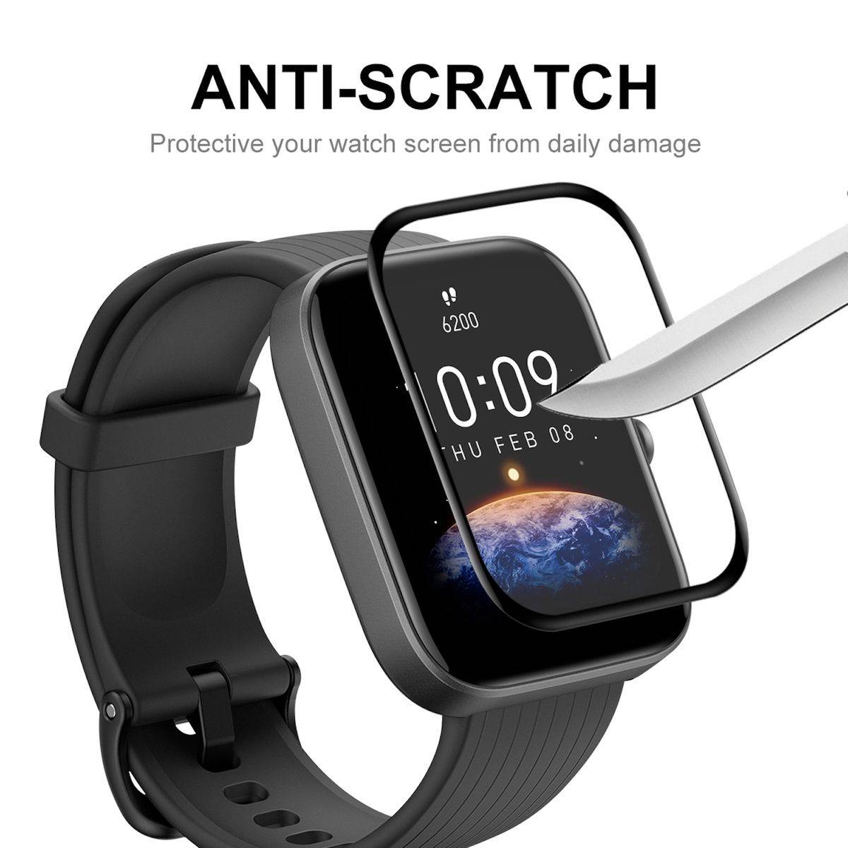 Für Amazfit Bip 5 / Bip 5 Pro 3D 0,3mm H9 Hart Glas Folie Transparent