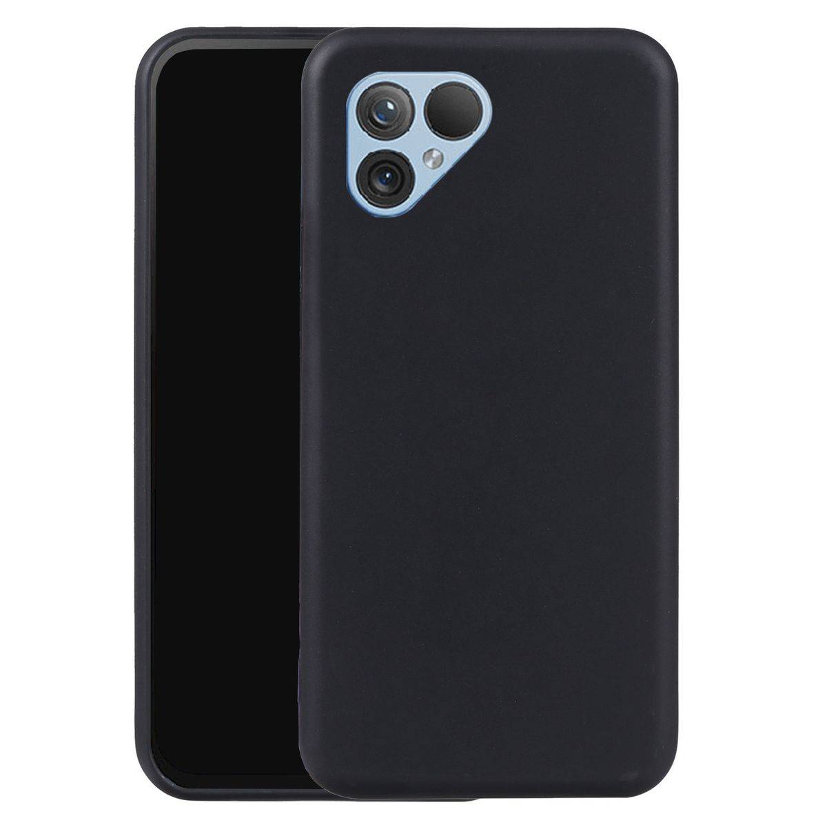 Für Fairphone 5 Silikon TPU Schutz Handy Hülle Tasche Schwarz