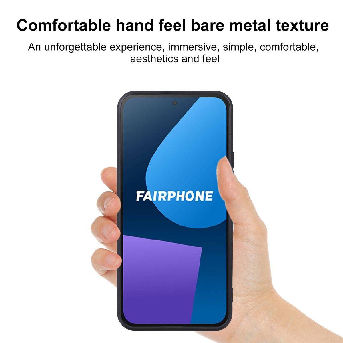 Für Fairphone 5 Silikon TPU Schutz Handy Hülle Tasche Schwarz