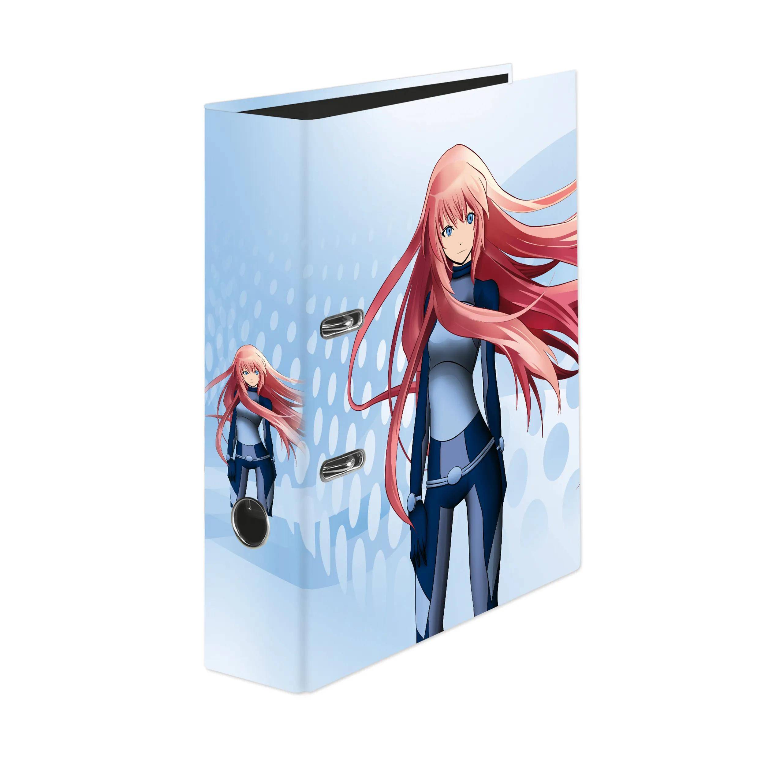 Falken 6x Motivordner Manga sortiert A4 Rücken 8cm Griffloch Sortiert 21002208F