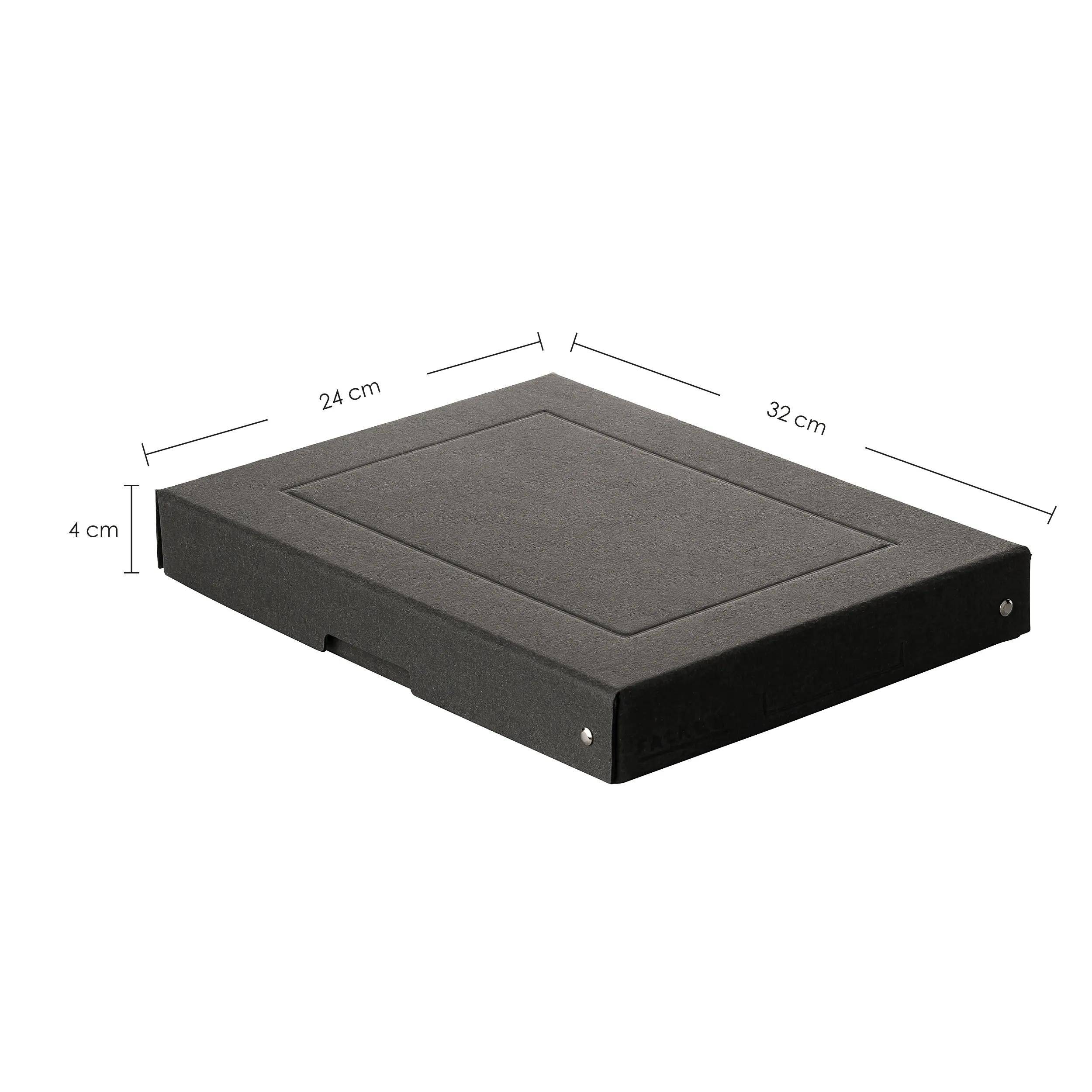 Falken 5x PURE Box Black DIN A4, Füllhöhe 40 mm schwarz - Schwarz - 22001696F