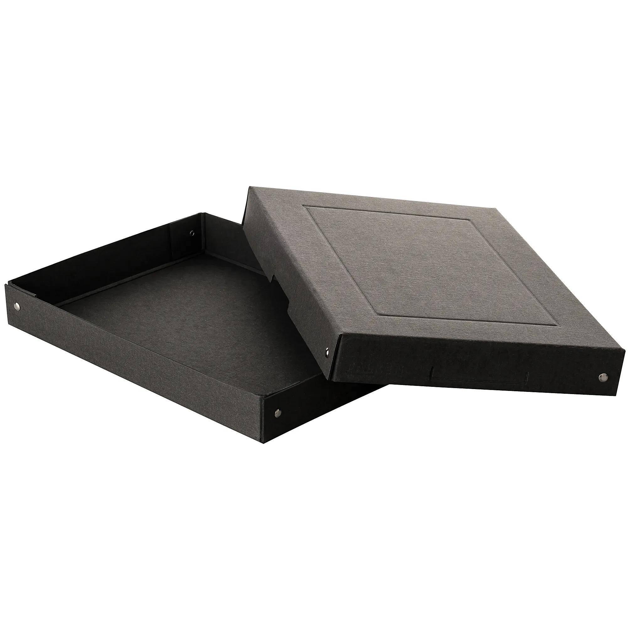 Falken 5x PURE Box Black DIN A4, Füllhöhe 40 mm schwarz - Schwarz - 22001696F