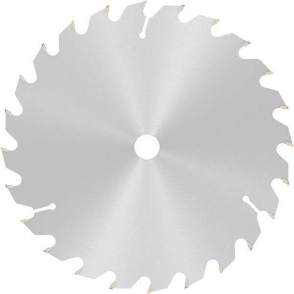 Kreismetallsägeblatt mit scharfen Zähnen entlang des Randes, verwendet zum Schneiden von Materialien.